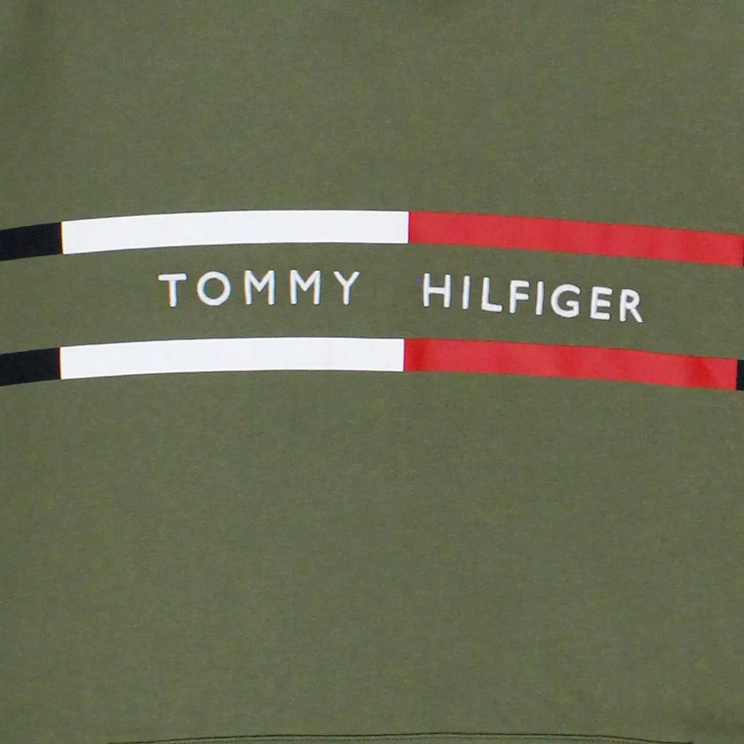 Tommy Hilfiger Olive Tommy Logo Hoodie