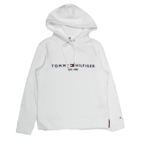 Tommy Hilfiger White Embroidered Hoodie