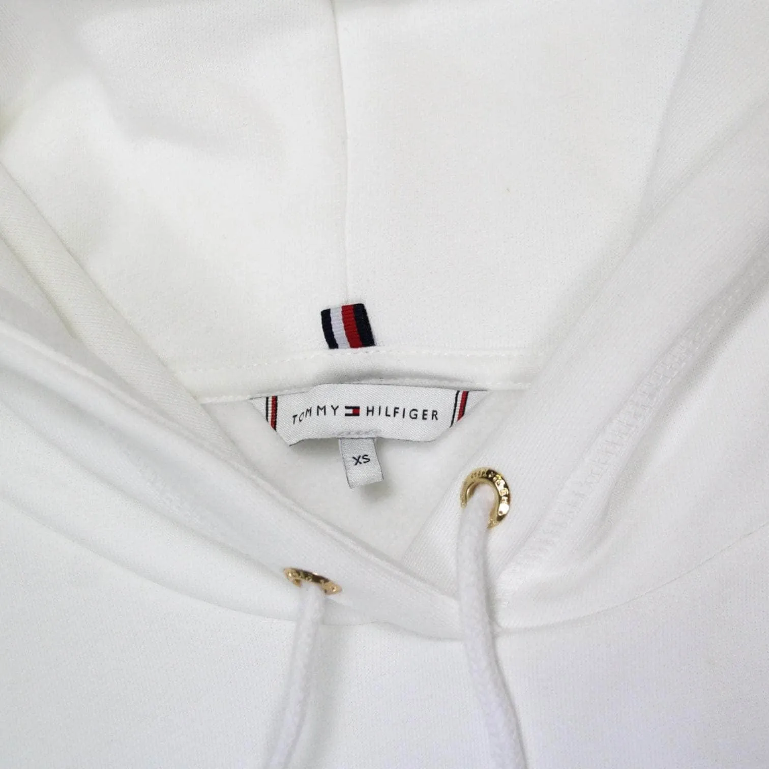 Tommy Hilfiger White Embroidered Hoodie