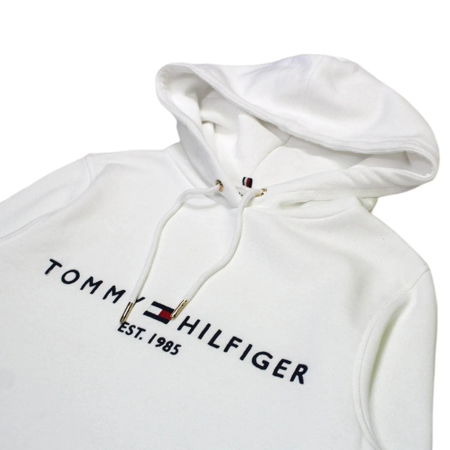 Tommy Hilfiger White Embroidered Hoodie