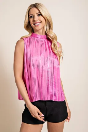 Top with Pleated Sleeves