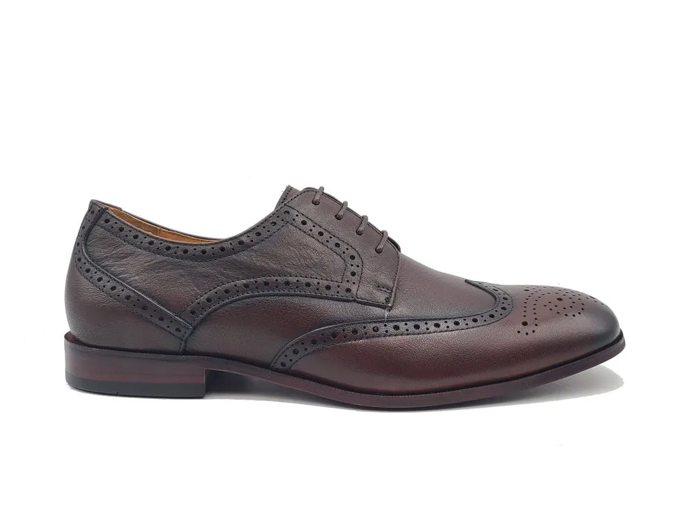 Tumbled Leather Flex Sole Blucher Oxford.