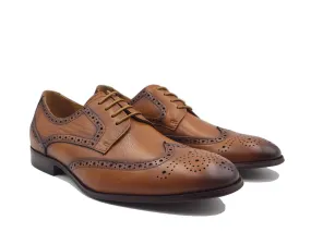 Tumbled Leather Flex Sole Blucher Oxford.