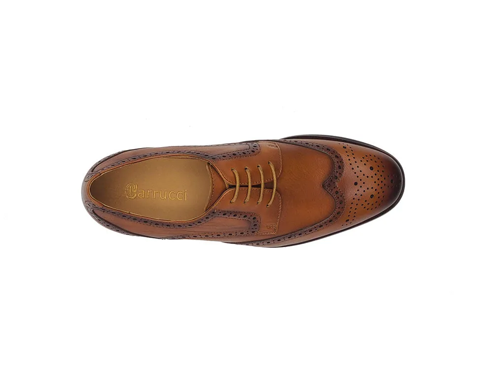 Tumbled Leather Flex Sole Blucher Oxford.