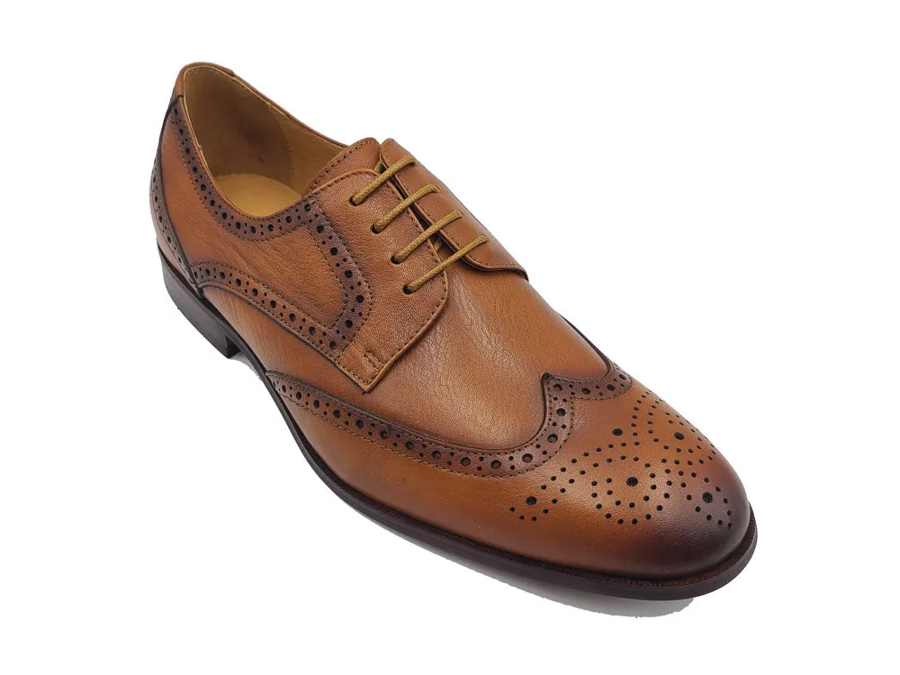 Tumbled Leather Flex Sole Blucher Oxford.