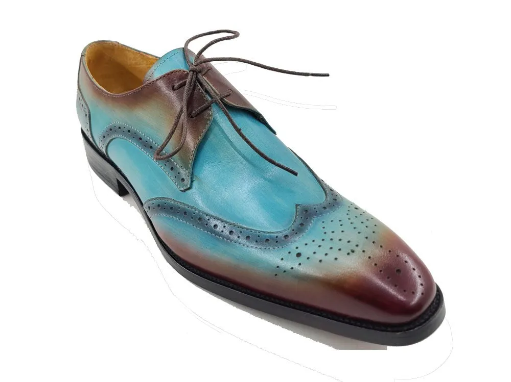 Two Tone Wingtip Blucher Oxford Shoes