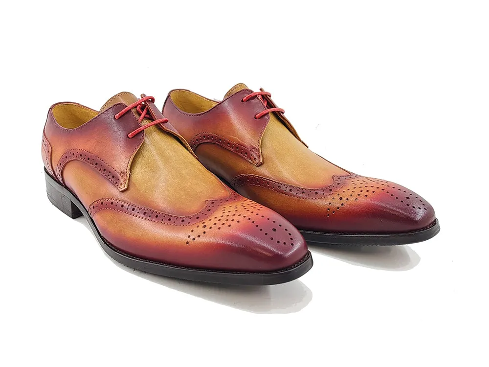 Two Tone Wingtip Blucher Oxford Shoes