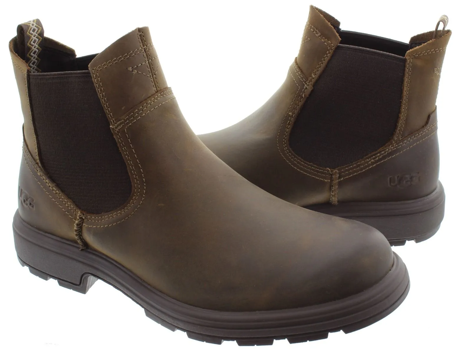 UGG Mens Biltmore Chelsea Boots In Oak Brown