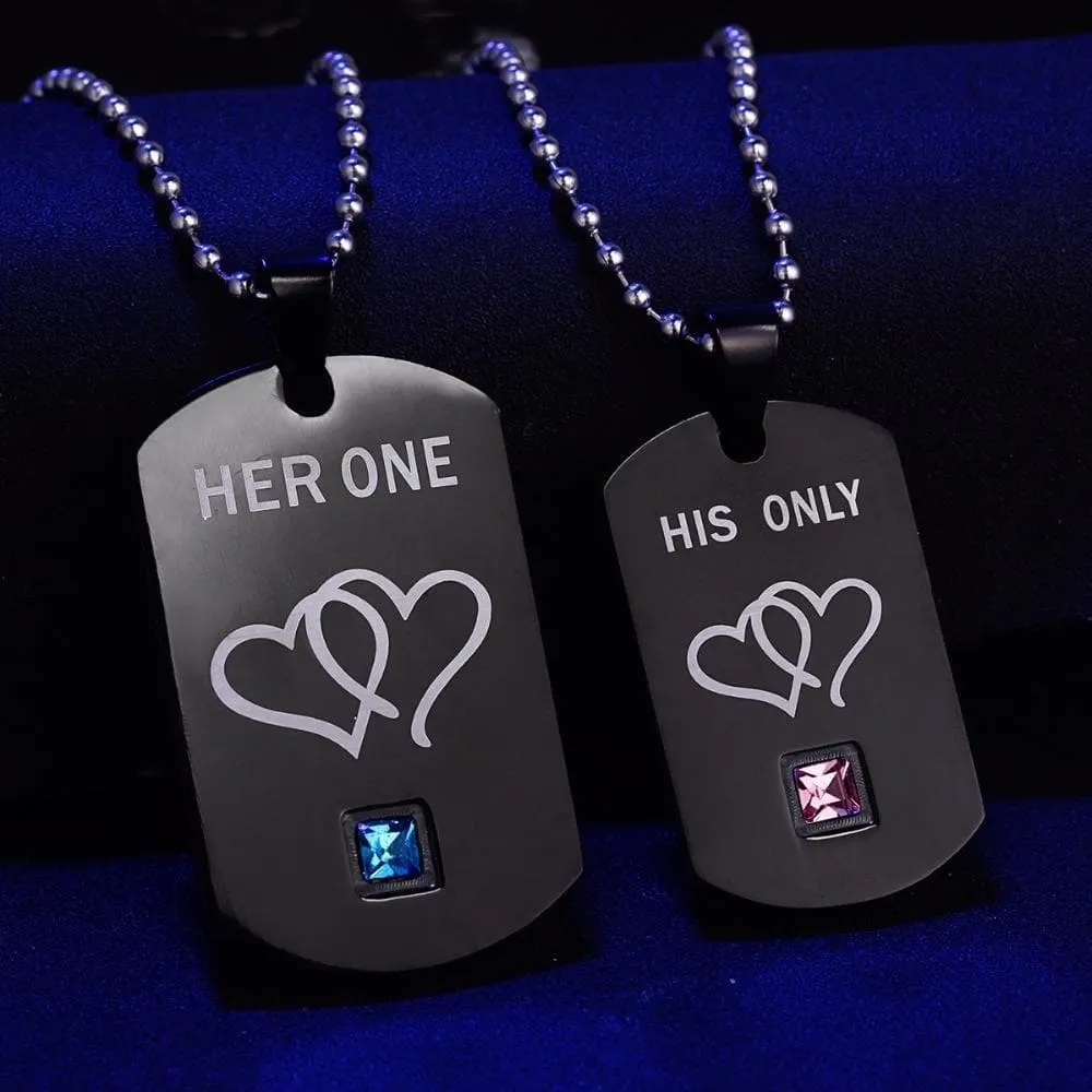 Unique Couples Necklaces - One for Her, One for Him - Limited Edition Designs