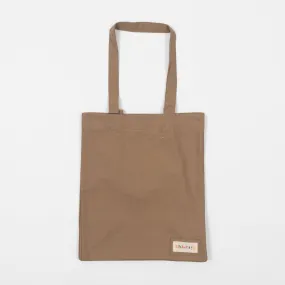 USKEES USKEES Small Organic Cotton Tote Bag in KHAKI BROWN