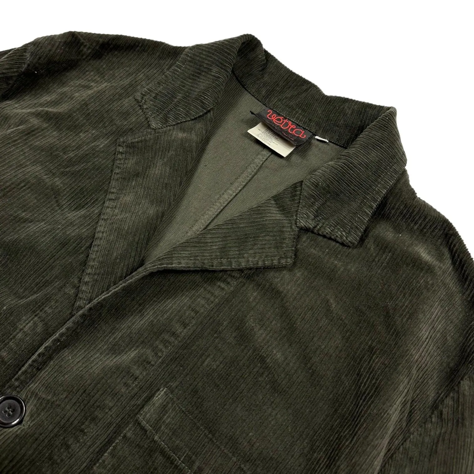 Vetra Olive Green Corduroy Blazer Jacket