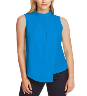 Vince Camuto Women's Blue Sleeveless Top - Size X-Large