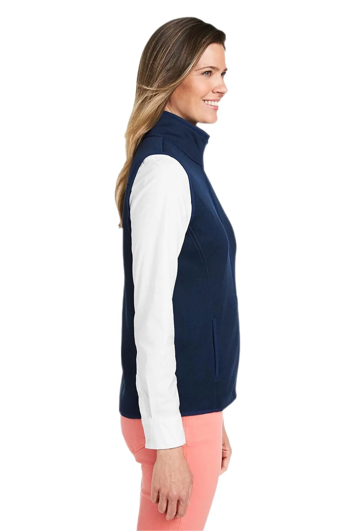 Vineyard Vines Custom Ladies Sweater Fleece Vests, Vineyard Navy