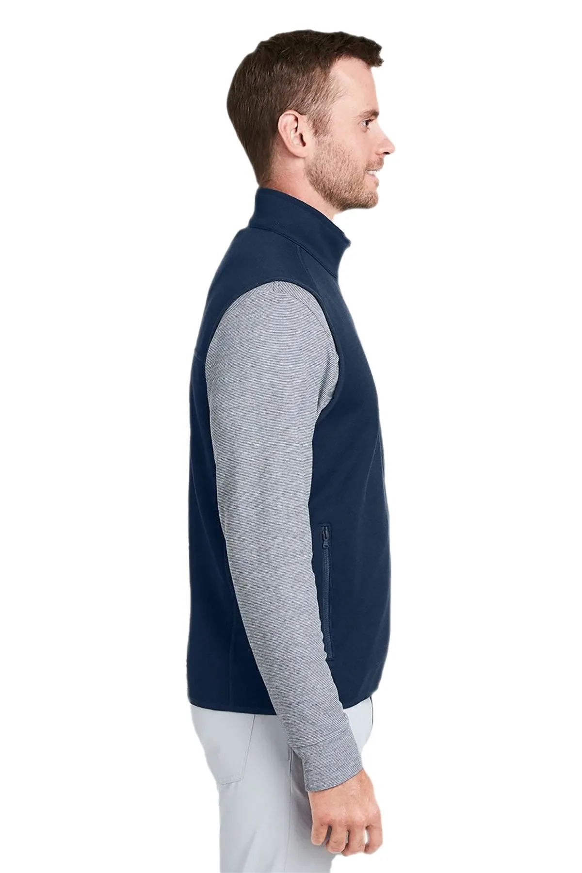 Vineyard Vines Custom Mens Mountain Sweater Fleece Vests, Vineyard Navy