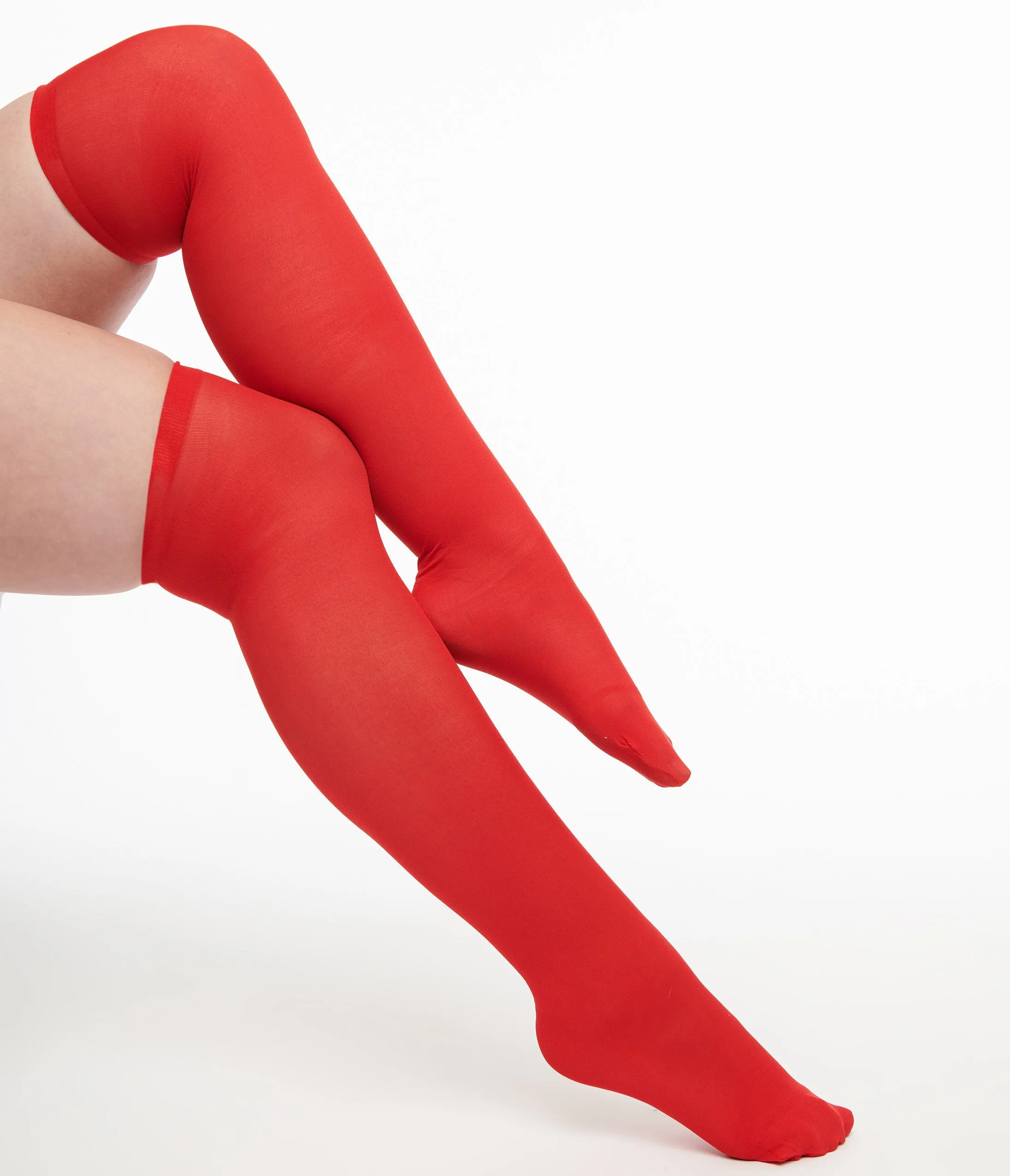 Vintage Red Knee Tights