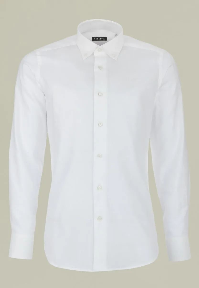 White Oxford BD slim shirt