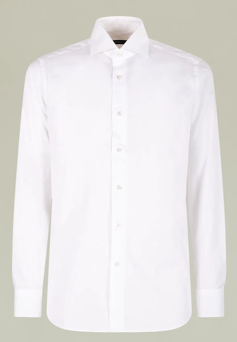 White Oxford French Slim Shirt