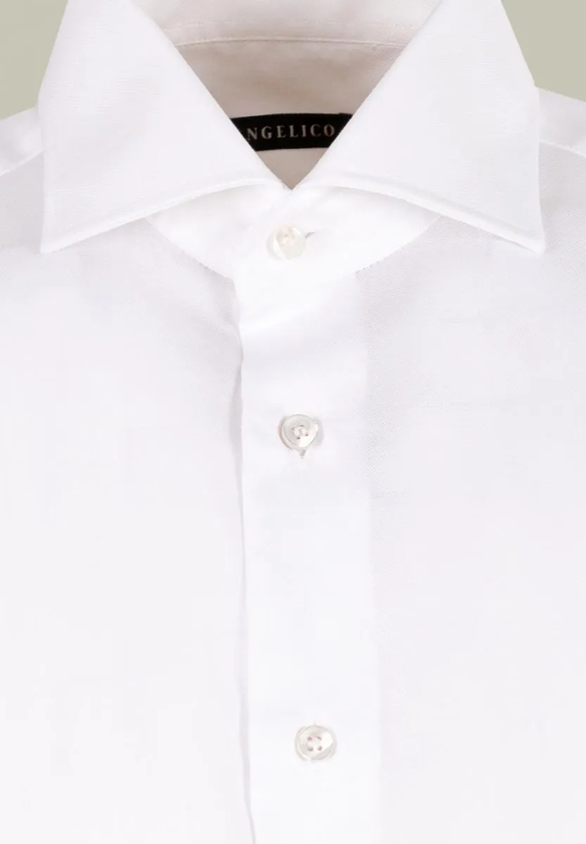 White Oxford French Slim Shirt