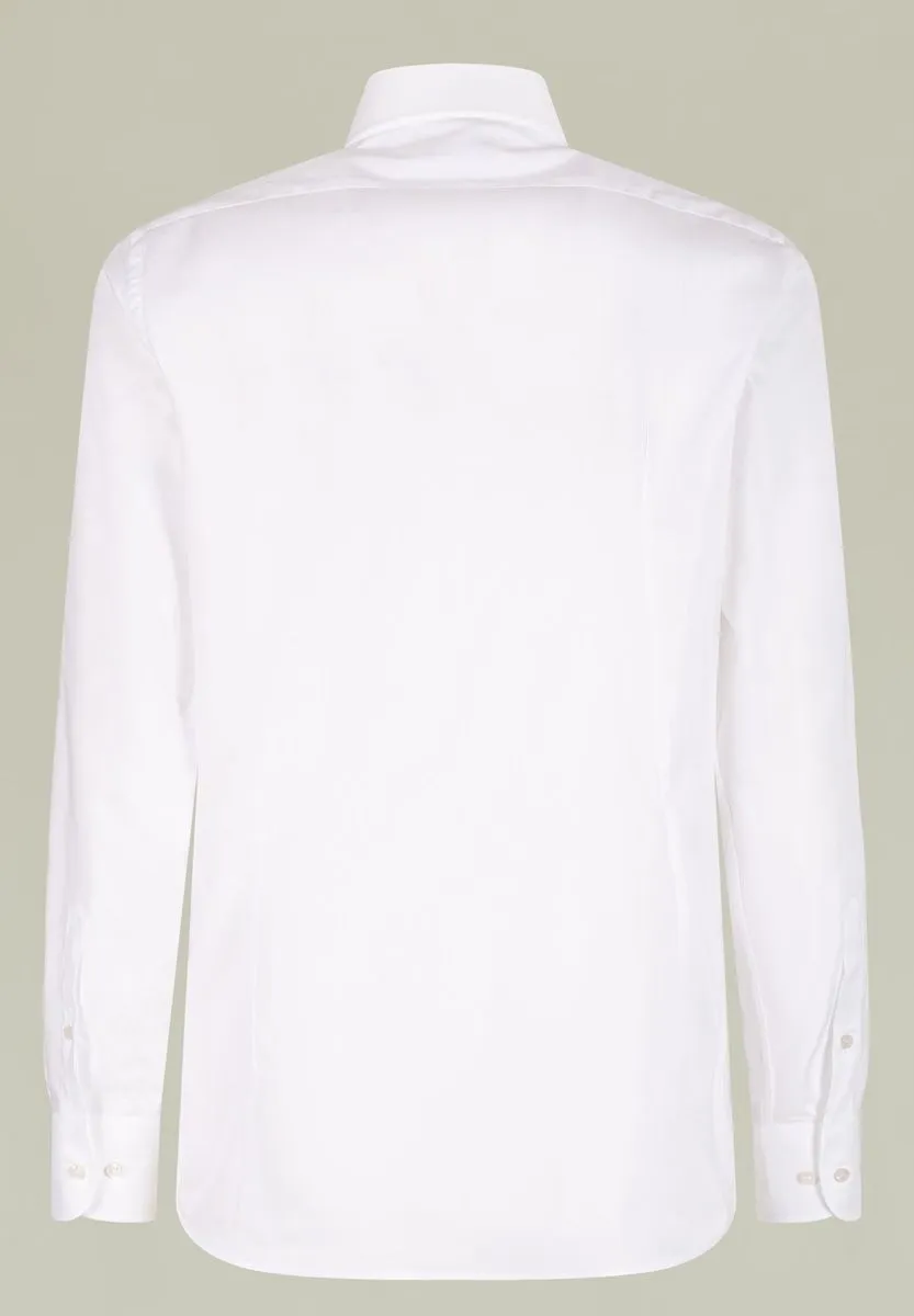 White Oxford French Slim Shirt