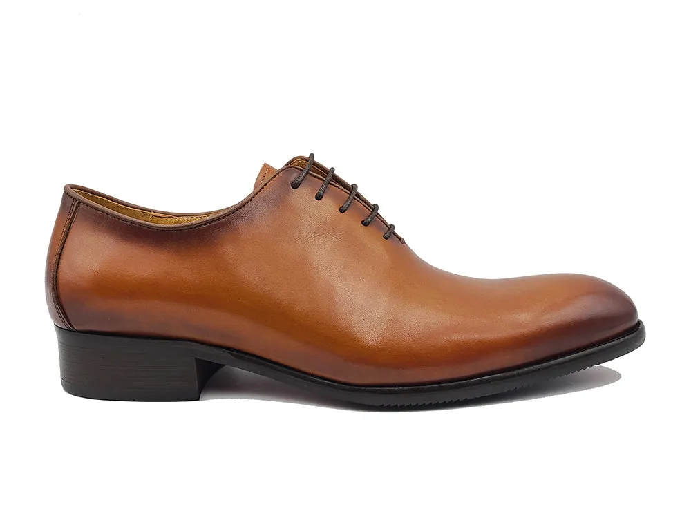 Whole Cut Calfskin Lace-up Oxford Shoes