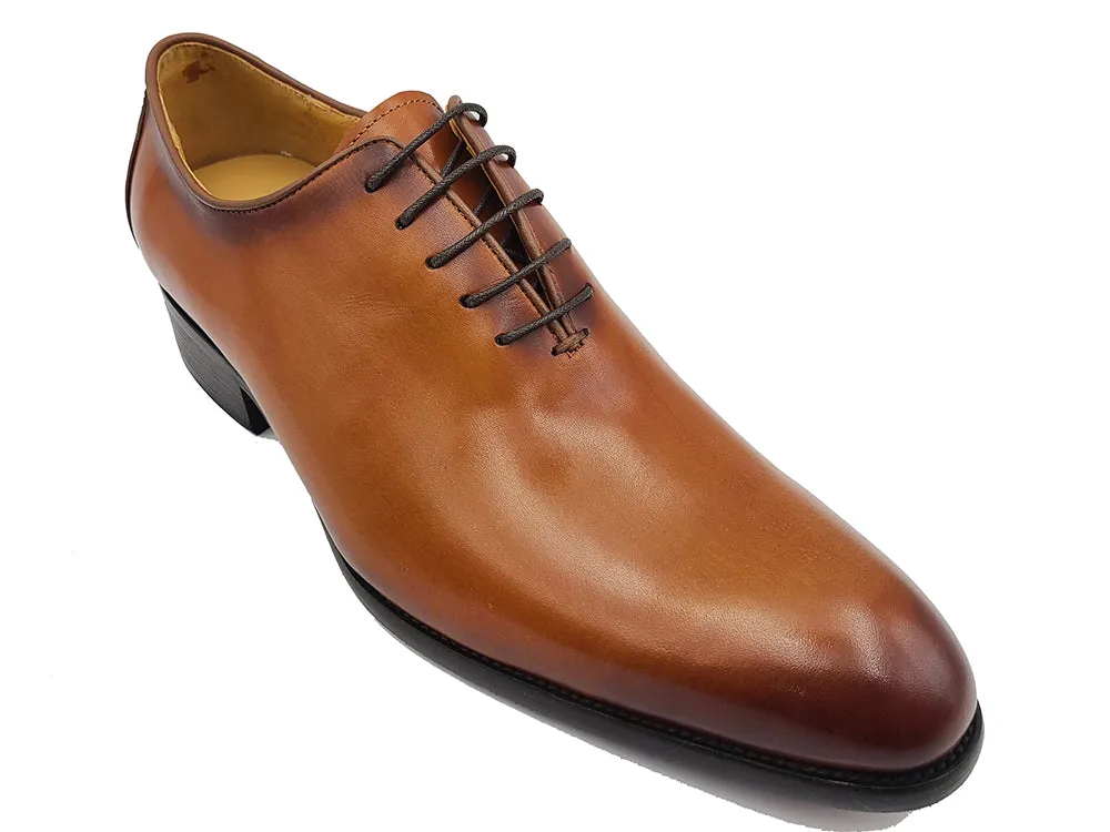 Whole Cut Calfskin Lace-up Oxford Shoes