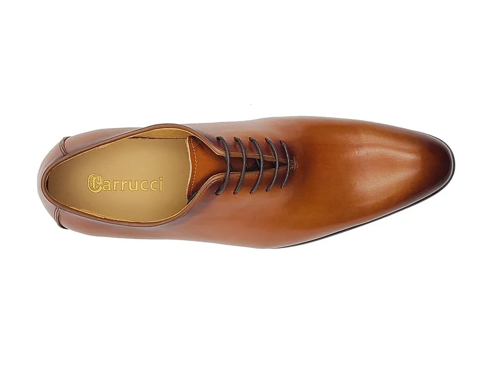 Whole Cut Calfskin Lace-up Oxford Shoes