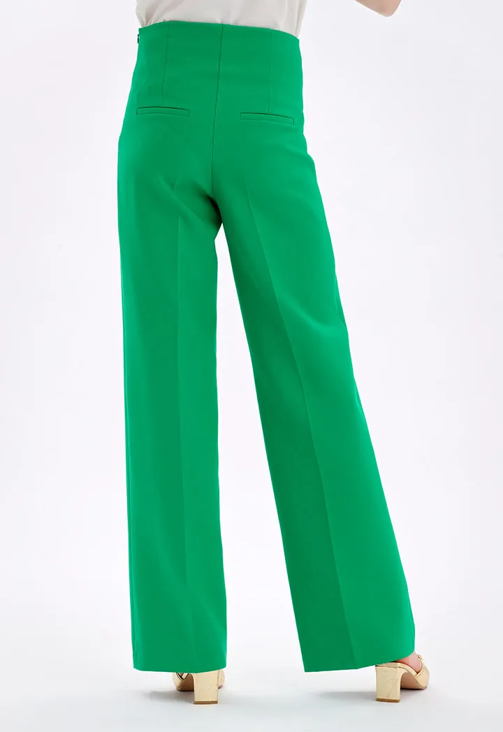 Wide Leg High Waist Trousers