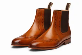 Wingtip Chelsea Brogue Boot - Tan - Results: Men's Tan Wingtip Chelsea Brogue Boot for a stylish and timeless look. Shop now!