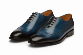 Wingtip Oxford Shoes - Blue Patina