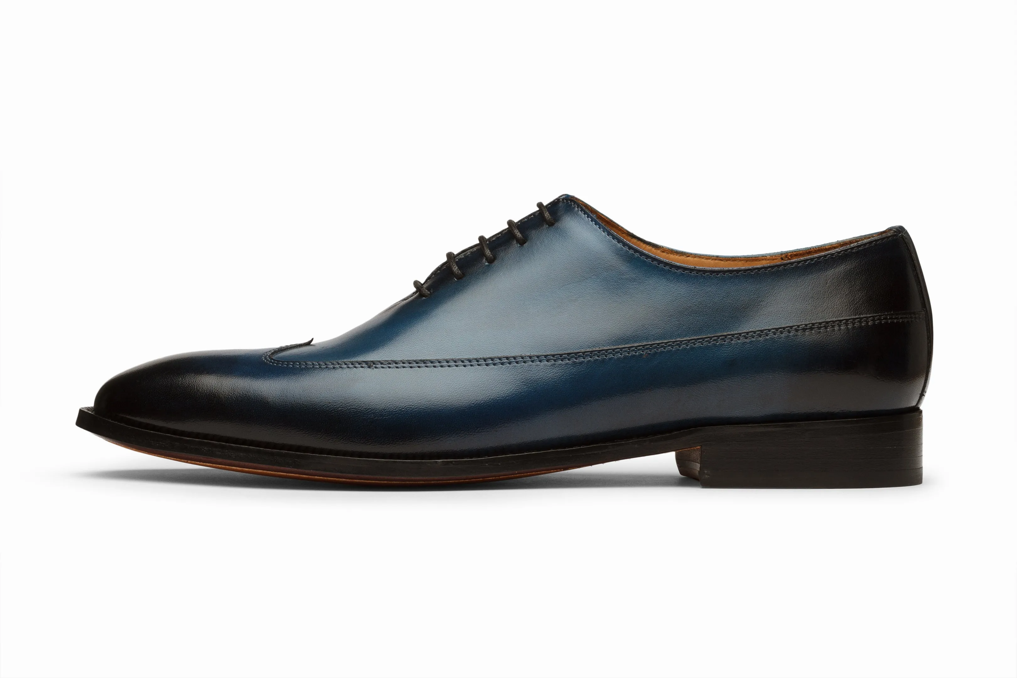 Wingtip Oxford Shoes - Blue Patina