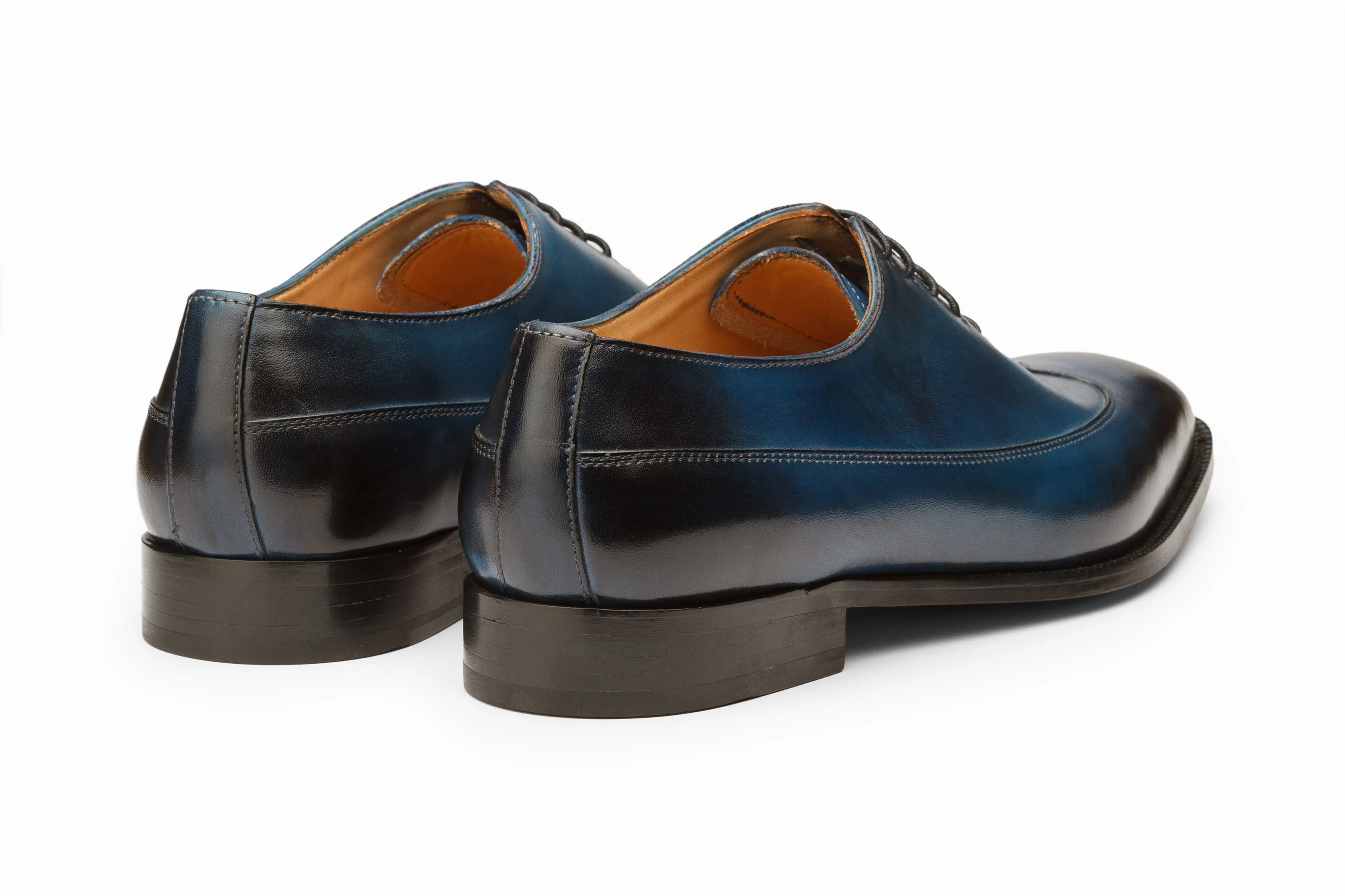 Wingtip Oxford Shoes - Blue Patina