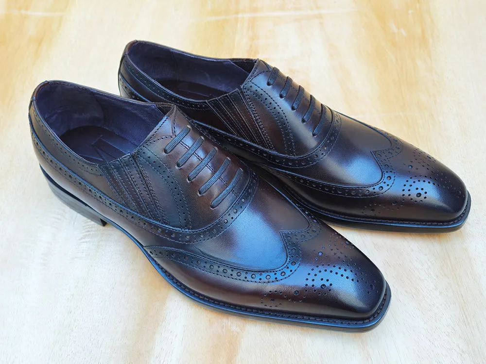 Wingtip Slip-on Dress Shoes