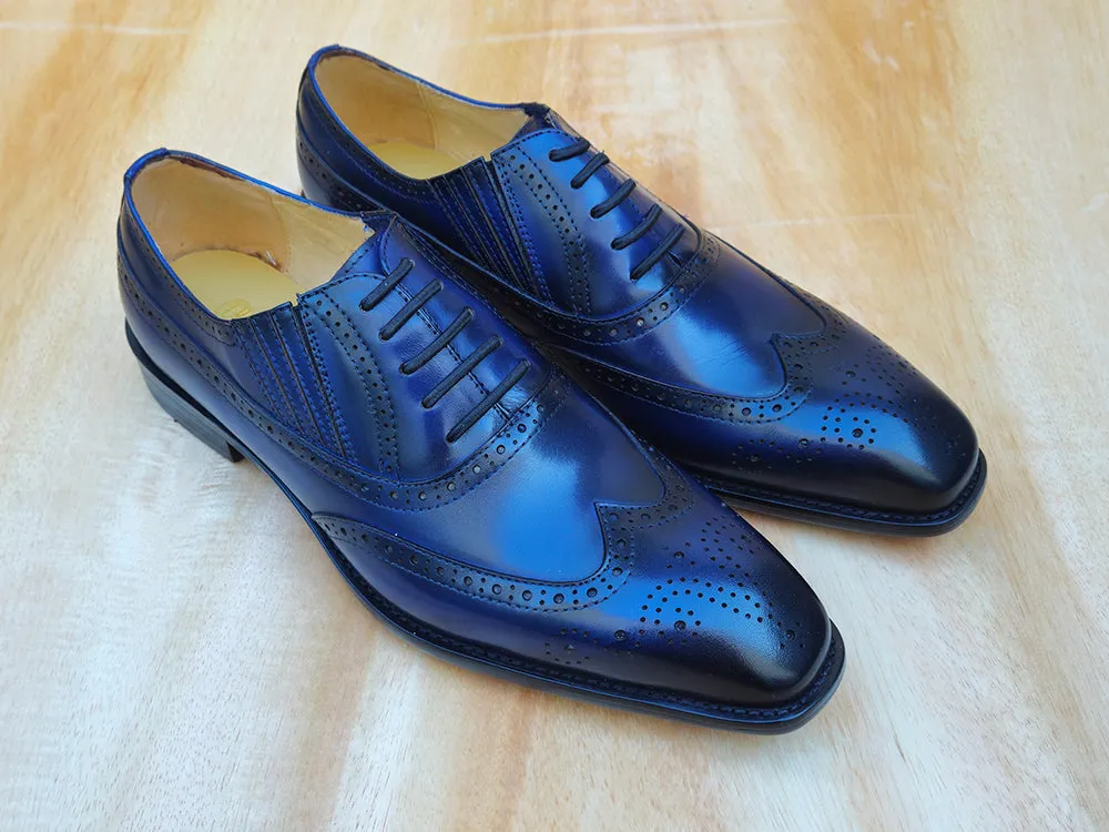 Wingtip Slip-on Dress Shoes