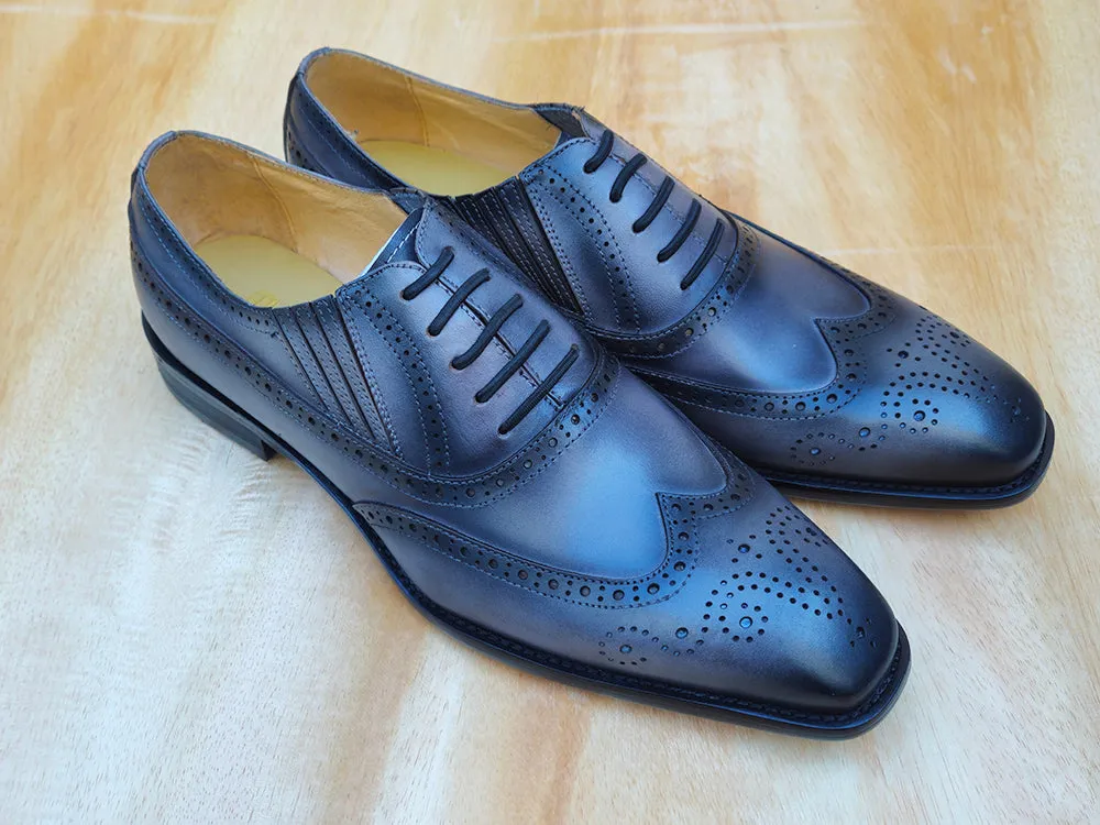 Wingtip Slip-on Dress Shoes