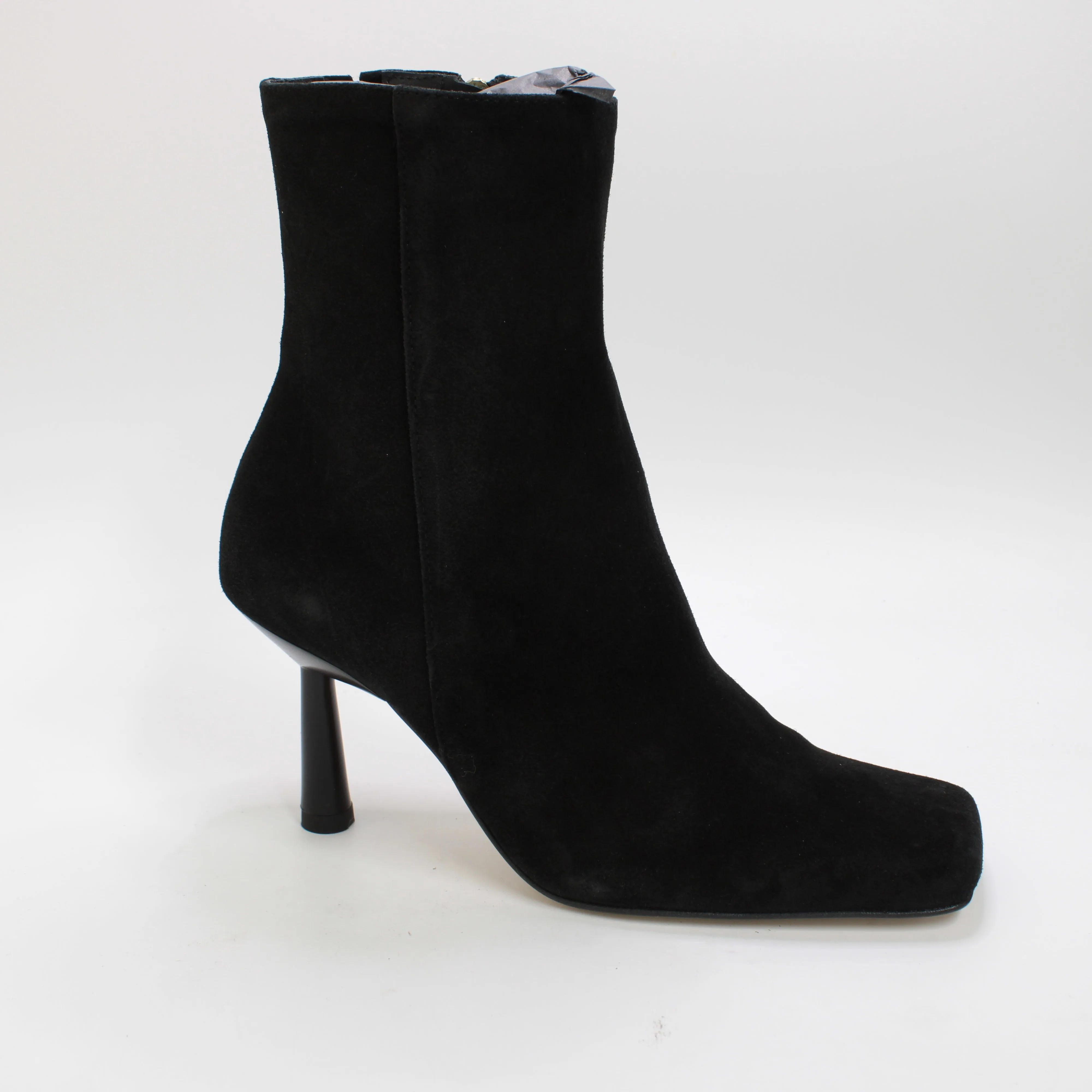 Womens Alohas Frappe Black Stiletto Ankle Boots