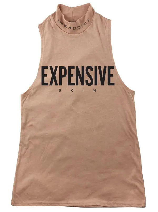 Women's High-End Sleeveless Mock Neck Tank