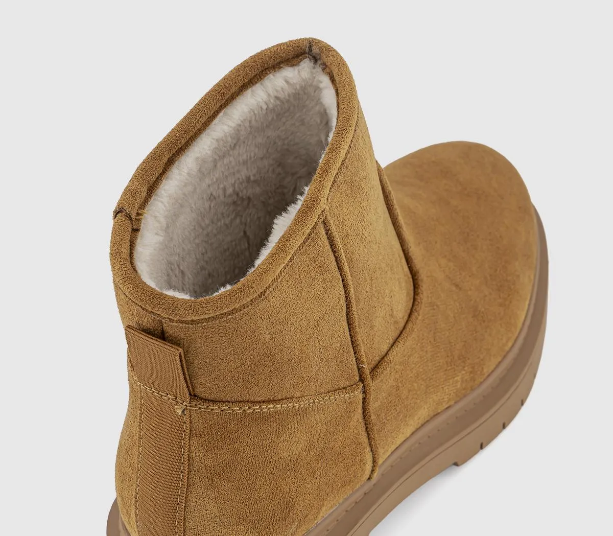 Women's Tan Warm Lined Alpine Ankle Boots