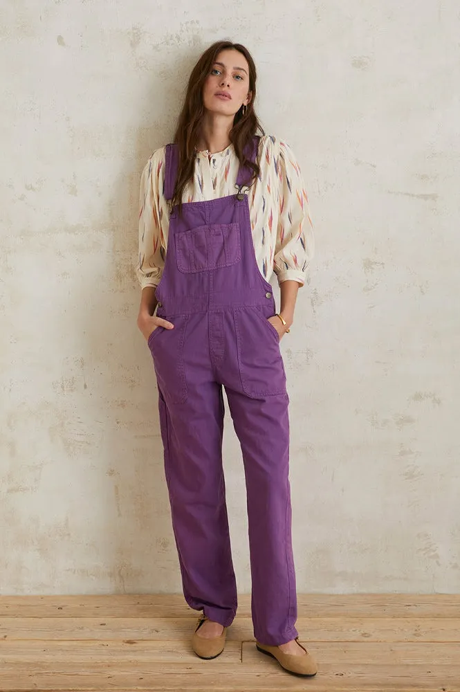 YERSE Purple Denim Dungarees