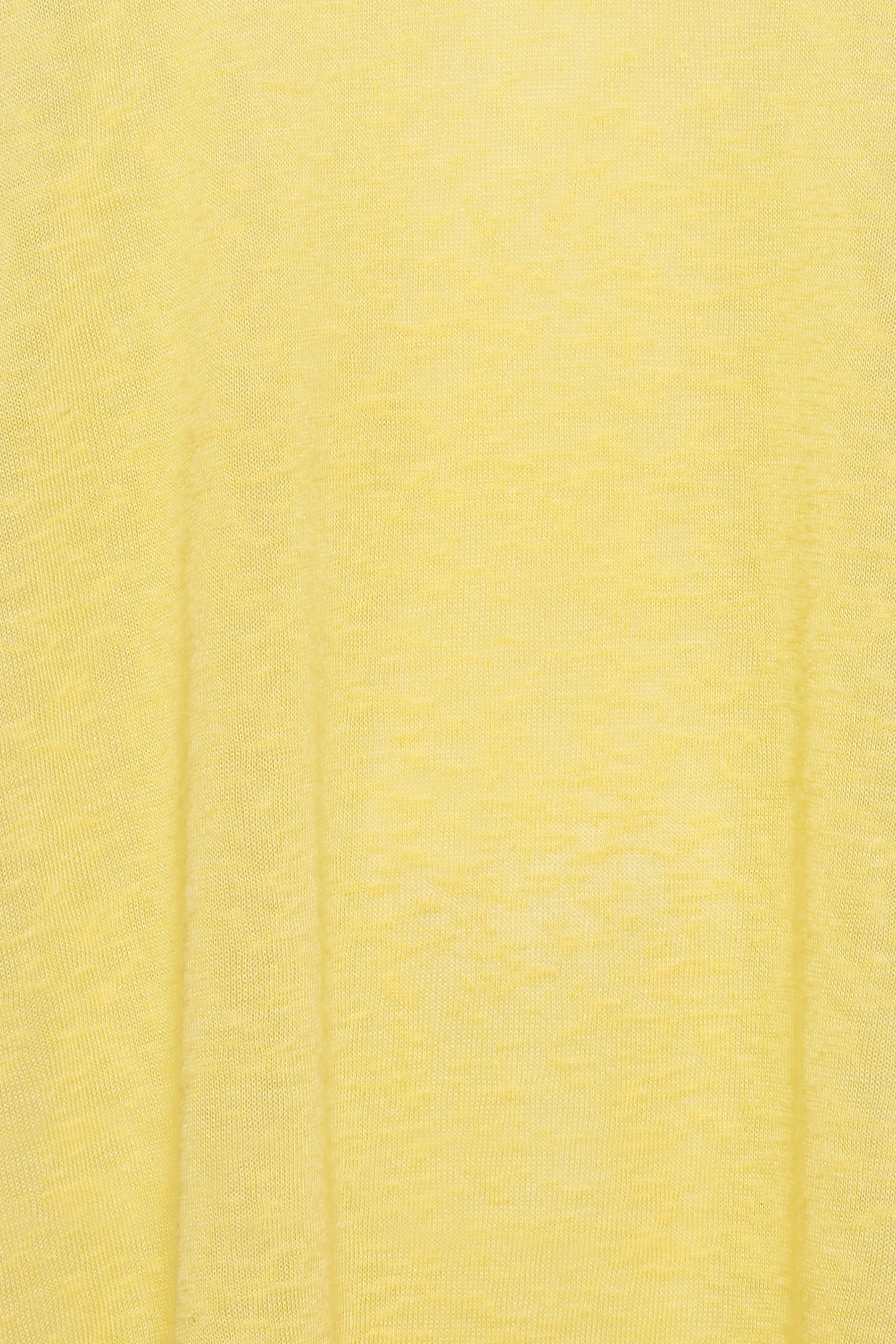 YOURS Curve Yellow Linen Look Vest Top